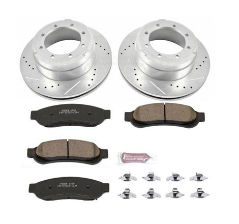 Power Stop 10-12 Ford F-350 Super Duty Rear Z23 Evolution Sport Brake Kit