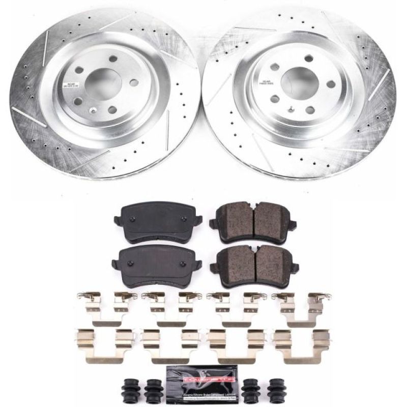 Power Stop 16-18 Audi A7 Quattro Rear Z23 Evolution Sport Brake Kit