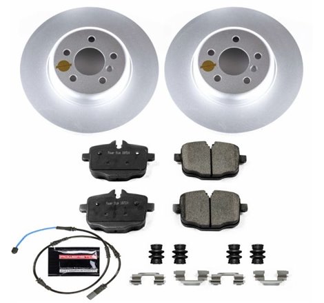 Power Stop 11-16 BMW 550i Rear Z23 Evolution Sport Coated Brake Kit