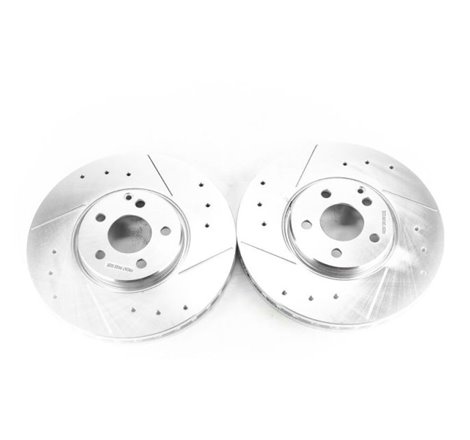 Power Stop 04-06 Mercedes-Benz E500 Front Evolution Drilled & Slotted Rotors - Pair