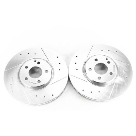 Power Stop 04-06 Mercedes-Benz E500 Front Evolution Drilled & Slotted Rotors - Pair