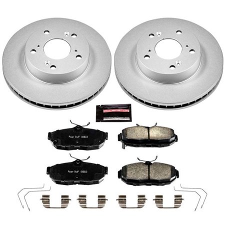 Power Stop 12-15 Honda Civic Front Z17 Evolution Geomet Coated Brake Kit