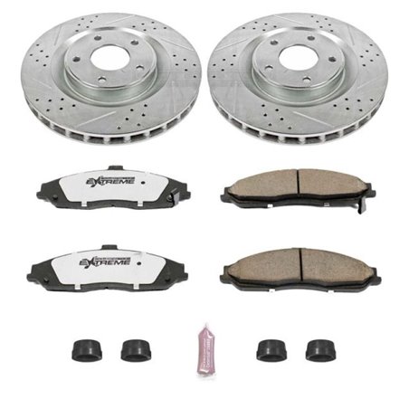 Power Stop 05-07 Cadillac XLR Front Z26 Street Warrior Brake Kit