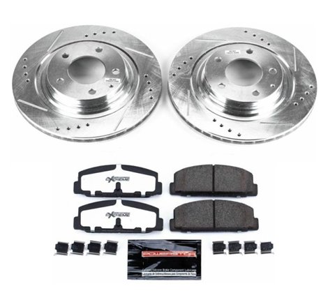 Power Stop 93-95 Mazda RX-7 Rear Z26 Street Warrior Brake Kit