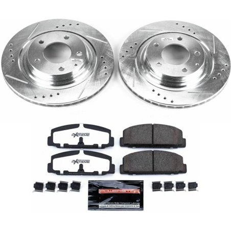 Power Stop 93-95 Mazda RX-7 Rear Z26 Street Warrior Brake Kit