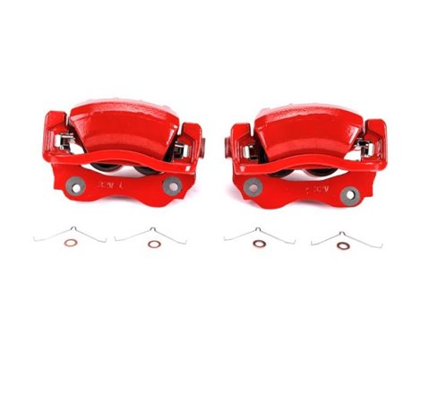 Power Stop 01-05 Lexus IS300 Front Red Calipers w/Brackets - Pair