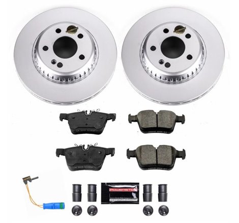 Power Stop 2018 Mercedes-Benz C350e Rear Z23 Evolution Sport Coated Brake Kit