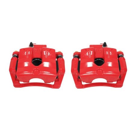 Power Stop 10-11 Cadillac SRX Rear Red Calipers w/Brackets - Pair