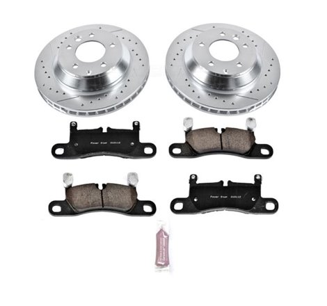 Power Stop 11-18 Porsche Cayenne Rear Z23 Evolution Sport Brake Kit