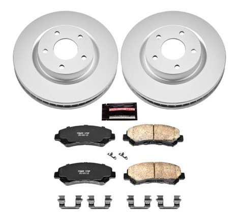 Power Stop 08-14 Nissan Rogue Front Z17 Evolution Geomet Coated Brake Kit