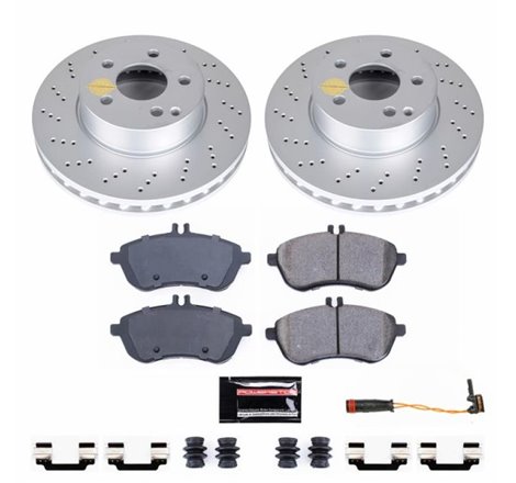 Power Stop 2015 Mercedes-Benz C250 Front Z23 Evolution Sport Coated Brake Kit