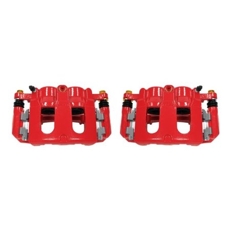 Power Stop 11-17 Ford Explorer Front Red Calipers w/Brackets - Pair