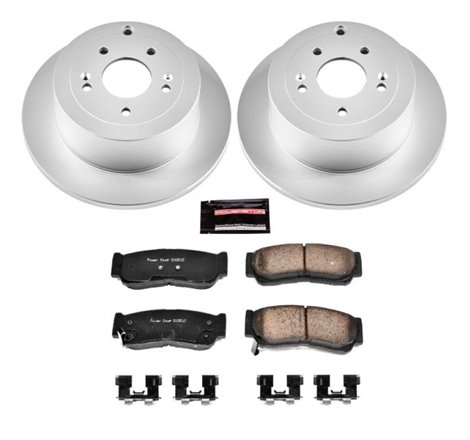 Power Stop 07-09 Hyundai Santa Fe Rear Z17 Evolution Geomet Coated Brake Kit