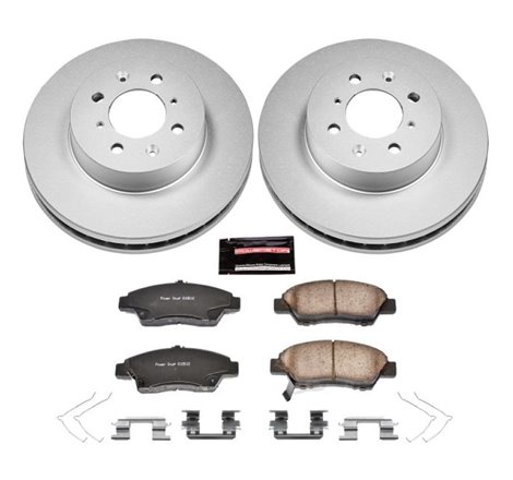 Power Stop 09-14 Honda Fit Front Z17 Evolution Geomet Coated Brake Kit