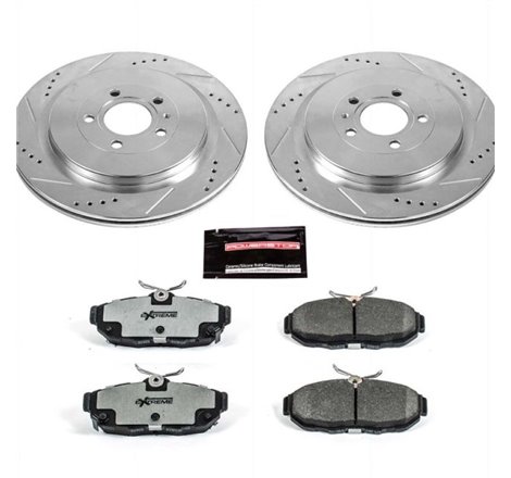 Power Stop 13-14 Ford Mustang Rear Z26 Street Warrior Brake Kit