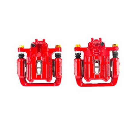 Power Stop 07-11 Honda CR-V Rear Red Calipers w/Brackets - Pair