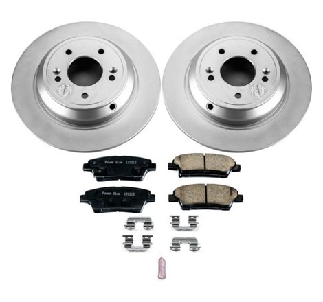 Power Stop 17-18 Genesis G80 Rear Z17 Evolution Geomet Coated Brake Kit