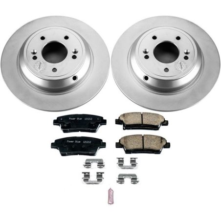 Power Stop 17-18 Genesis G80 Rear Z17 Evolution Geomet Coated Brake Kit