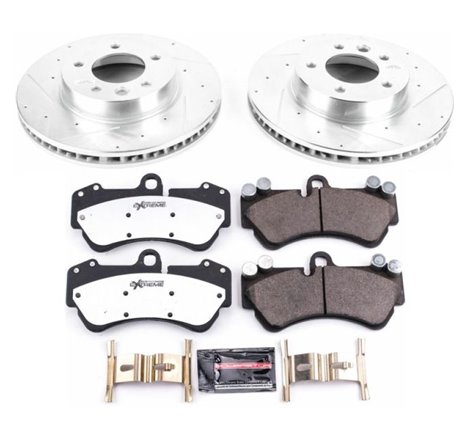 Power Stop 04-06 Porsche Cayenne Front Z26 Street Warrior Brake Kit