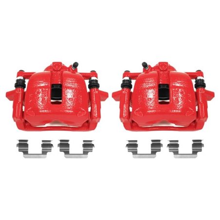 Power Stop 07-16 Mini Cooper Front Red Calipers w/Brackets - Pair