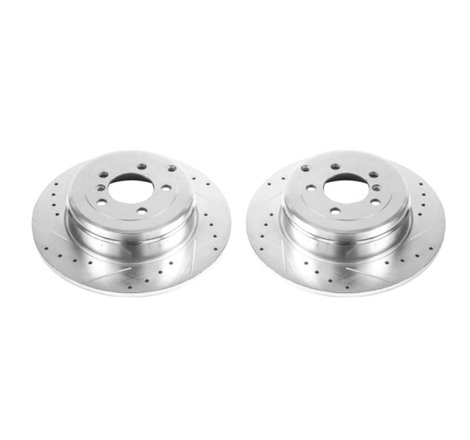 Power Stop 03-05 Land Rover Range Rover Rear Evolution Drilled & Slotted Rotors - Pair