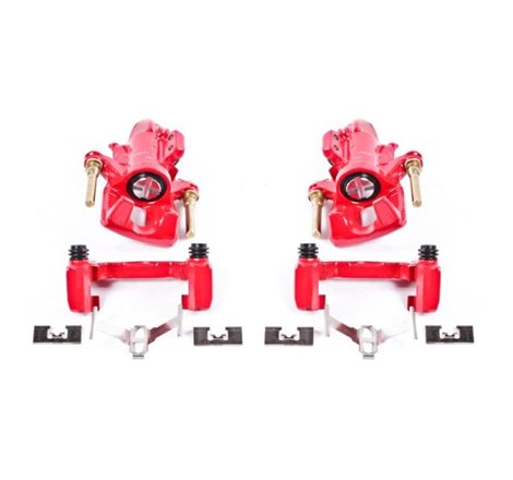 Power Stop 94-01 Acura Integra Rear Red Calipers w/Brackets - Pair