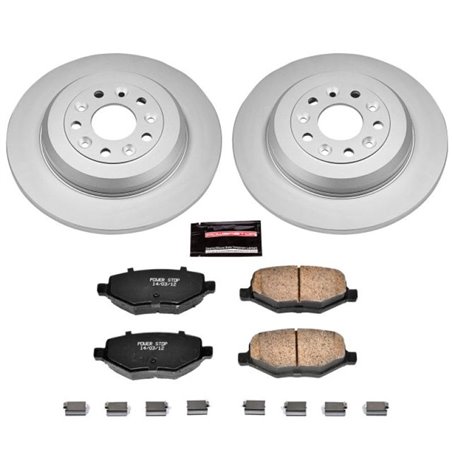 Power Stop 11-15 Ford Edge Rear Z17 Evolution Geomet Coated Brake Kit