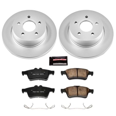 Power Stop 12-18 Ford Focus Rear Z17 Evolution Geomet Coated Brake Kit