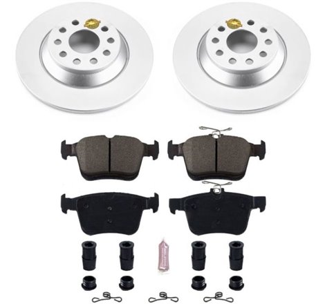 Power Stop 16-18 Audi TT Quattro Rear Z23 Evolution Sport Coated Brake Kit