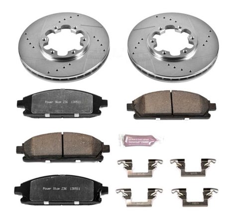 Power Stop 96-98 Nissan Pathfinder Front Z36 Truck & Tow Brake Kit