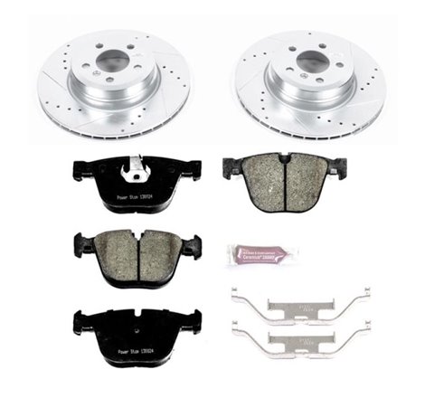 Power Stop 07-15 BMW X5 Rear Z23 Evolution Sport Brake Kit