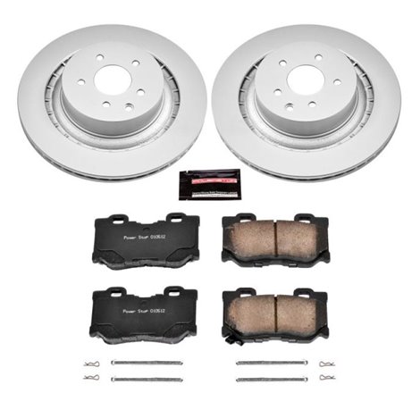 Power Stop 08-13 Infiniti G37 Rear Z17 Evolution Geomet Coated Brake Kit