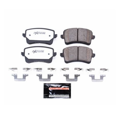 Power Stop 10-16 Audi A4 Rear Z26 Extreme Street Brake Pads w/Hardware