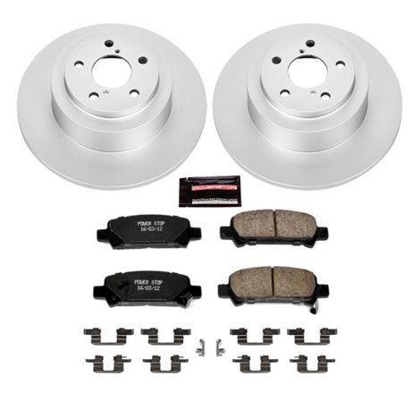 Power Stop 03-06 Subaru Baja Rear Z17 Evolution Geomet Coated Brake Kit