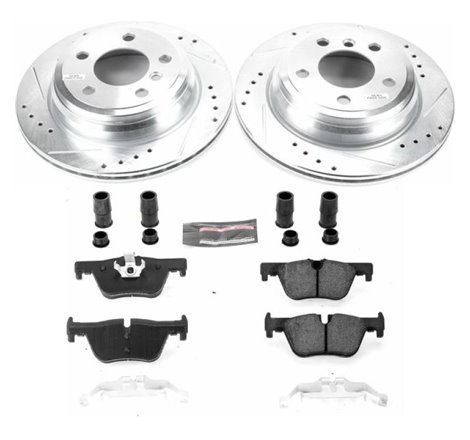 Power Stop 13-18 BMW 320i xDrive Rear Z23 Evolution Sport Brake Kit