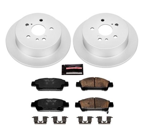 Power Stop 04-10 Toyota Sienna Rear Z17 Evolution Geomet Coated Brake Kit