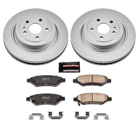 Power Stop 08-14 Cadillac CTS Rear Z17 Evolution Geomet Coated Brake Kit