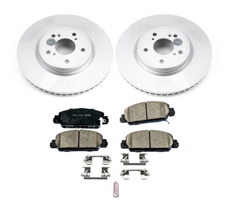 Power Stop 18-19 Honda Accord Front Z17 Evolution Geomet Coated Brake Kit