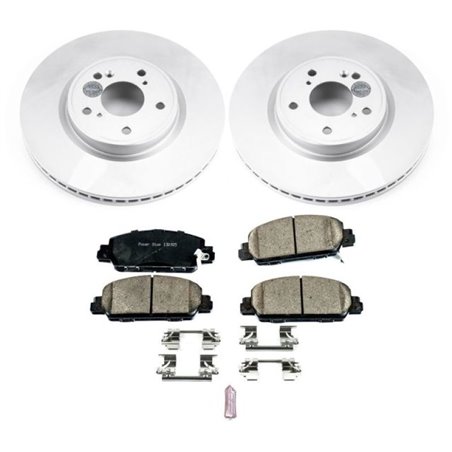 Power Stop 18-19 Honda Accord Front Z17 Evolution Geomet Coated Brake Kit