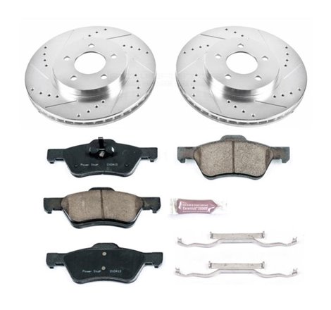 Power Stop 10-12 Ford Escape Front Z23 Evolution Sport Brake Kit