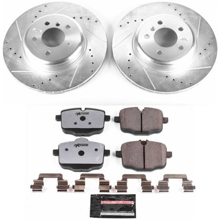 Power Stop 11-16 BMW 550i Rear Z26 Street Warrior Brake Kit