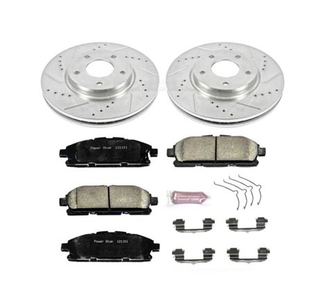 Power Stop 11-17 Nissan Quest Front Z23 Evolution Sport Brake Kit