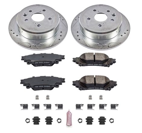 Power Stop 14-15 Lexus IS250 Rear Z23 Evolution Sport Brake Kit