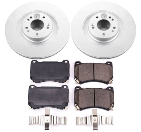 Power Stop 2011 Hyundai Equus Front Z17 Evolution Geomet Coated Brake Kit