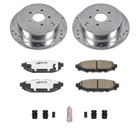 Power Stop 13-16 Subaru BRZ Rear Z26 Street Warrior Brake Kit