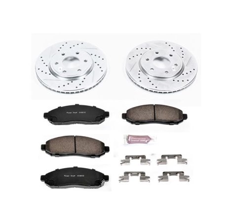 Power Stop 05-18 Nissan Frontier Front Z23 Evolution Sport Brake Kit