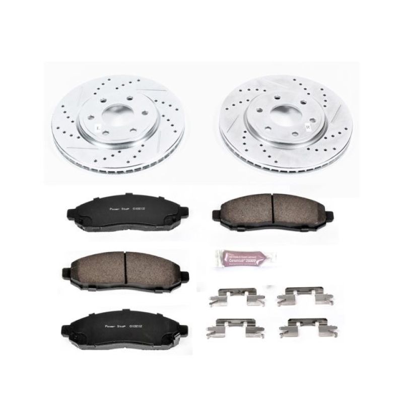 Power Stop 05-18 Nissan Frontier Front Z23 Evolution Sport Brake Kit