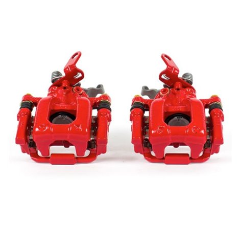 Power Stop 10-12 Audi A3 Rear Red Calipers w/Brackets - Pair