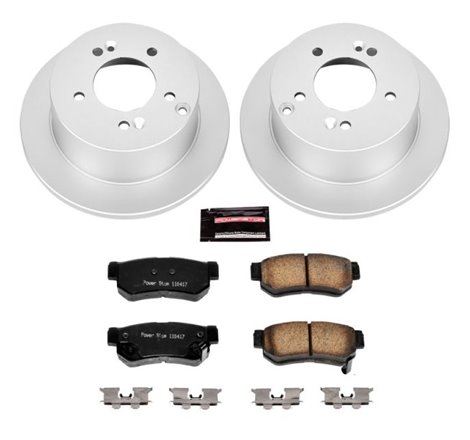 Power Stop 06-08 Hyundai Sonata Rear Z17 Evolution Geomet Coated Brake Kit