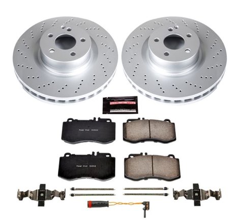 Power Stop 10-16 Mercedes-Benz E350 Front Z23 Evolution Sport Coated Brake Kit